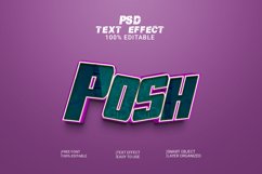 Posh 3d Editable Text Effect Style Product Image 1