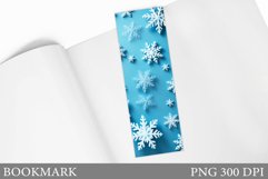 Snowflakes Bookmark Design. Winter Bookmark Template Product Image 1