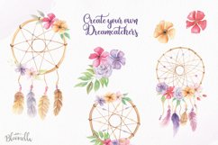 Watercolor Create Your Own Dreamcatchers 66 Elements Creator Product Image 5