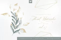 Floral Watercolor Bouquet Vol17 Product Image 1