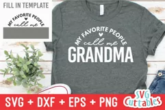 My Favorite People Call Me | SVG Cut File | Shirt Design Product Image 1