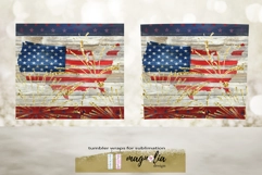 Patriotic tumbler design USA flag sublimate tumbler Product Image 2