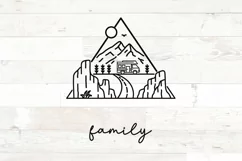 Family Name Sign RV Camper Mountains Last Name Product Image 2
