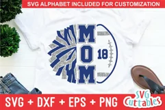 Football Mom SVG | Cheer Mom SVG | Shirt Design Product Image 1