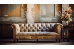tufted blurred interior couch Product Image 1