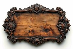 Vintage Wooden Nameplate Signboard Product Image 1
