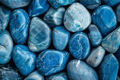 Polished blue agate stones forming textured background Product Image 1