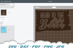 Head To The Beach Sign SVG DXF Cut Files Product Image 2