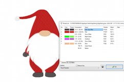 Applique Santa Machine Embroidery Design 2 Sizes Product Image 3