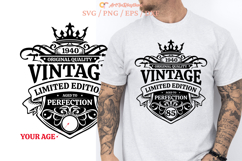 Vintage 1940 svg, Happy 85th birthday Product Image 1