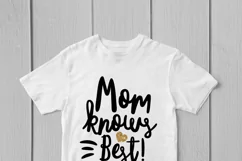 Mom Knows Best - Mother SVG EPS DXF PNG Cutting Files Product Image 3