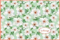 Green spring seamless floral pattern Product Image 1
