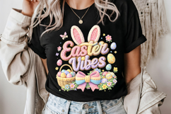 Easter Vibes png, Knit Easter png Product Image 3