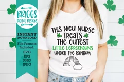 NICU Nurse SVG, St Patricks Day Nurse Shirt, Leprechauns SVG Product Image 2