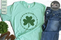 St. Pattys Day Circle SVG - SVG, PNG, EPS, DXF, Cut File Product Image 4