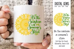 Sunflower, Be the sunshine SVG / PNG / EPS / DXF File Product Image 1