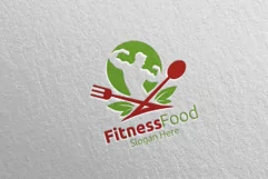 Fitness Food Logo for Nutrition or Supplement Concept 73 Product Image 2