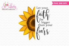 Let Faith Be Bigger than Fear printable sublimation design Product Image 1