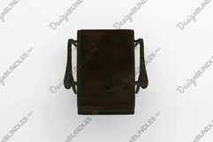 Dark brown wooden chair 3D furniture Product Image 4