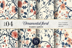 Ornamental Floral Pattern| Elegant Floral Texture Product Image 1