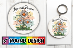 Radiant Circle Ornaments Design PNG, Flowers Quote Product Image 1