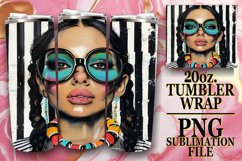 Portrait Perfection: Melanin Queen Tumbler, 20oz Product Image 1