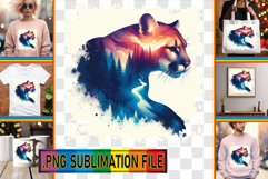 Playful TOTE BAG Art PNG, Animals Art Product Image 1