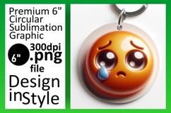 Artistic Circle Design Car Coaster , 3D Emoji Product Image 1