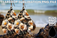Cheerful Teardrop EARRINGS PNG, Leopard Prints Product Image 1
