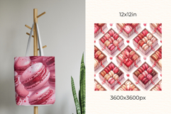 Macaron Patisserie Digital Paper Kit Rococo Patterns Product Image 5