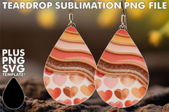 Sparkling Teardrop Earrings Design, Pattern Product Image 1