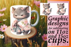 Spring Palette Cat Mug Wrap - Watercolor Collection Product Image 1