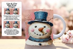 Snowman Wrap Christmas Mug Sublimation 11oz 15oz Design Product Image 1