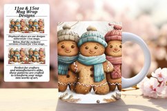 Christmas Mug Sublimation 11oz/15oz Gingerbread Design Product Image 1