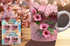 Spring Delight: 3D Heart Wall Mug Mix Product Image 1