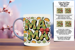 Unique 11oz Mug Wrap Png Artwork , Mama Product Image 1