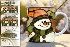 Winter Snowman Mug Wrap 3D Design Product Image 1