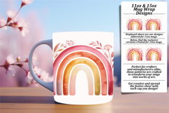 Graceful 11oz Png Mug Wrap Design , Flowers Product Image 1