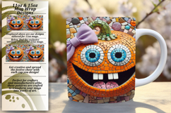 Charming 15oz Mug Wrap Png Design , Cute Pumpkin Product Image 1