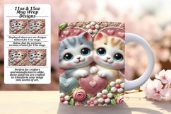 Joyful 11oz Mug Wrap Png Artwork , Sweet Animals Product Image 1