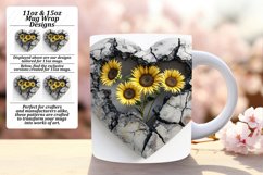 Love's Radiance: 3D Heart Mug Wrap Product Image 1