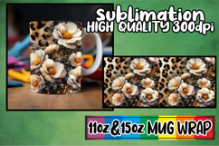 Wholesome vibes 11oz 15oz sublimation wrap, Leopard Prints Product Image 1