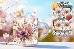 Inspirational 11oz Mug Wrap Png Artwork , Autumn Flower Product Image 1