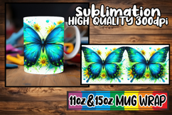 Radiant evenings sublimation print wrap, Butterfly Product Image 1