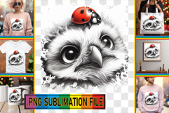 Whimsical PNG TSHIRT Gift Ideas, Cute Animals Product Image 1