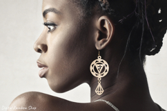 Chakra earrings svg bundle, leather earring template Product Image 5