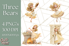 Cozy Cottage Girl Fairy Tale Storybook PNG Clipart Product Image 1