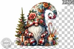 Christmas Gnome Sublimation - Clipart PNG Design Product Image 1