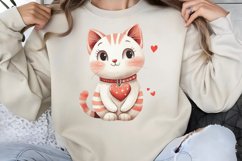 Cute Watercolor Valentines Day Clipart PNG Product Image 1