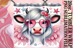 Radiant Love 20oz tumbler wrap, Valentines Product Image 1